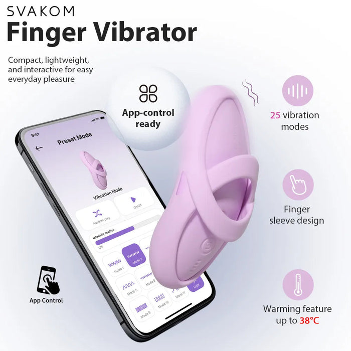 Svakom Echo 2 Vibromasseur De Doigt 9 cm