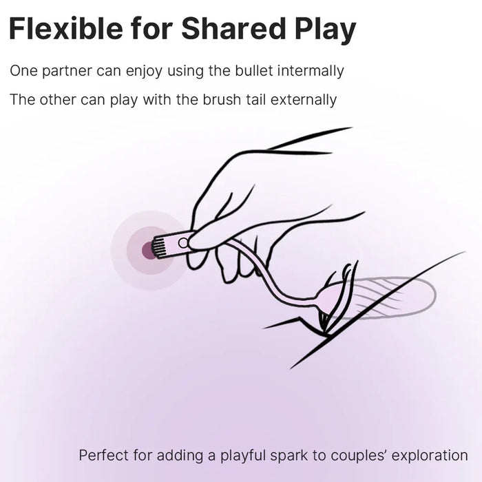 Svakom Plume Vibromasseur à Brosse Flexible Avec App