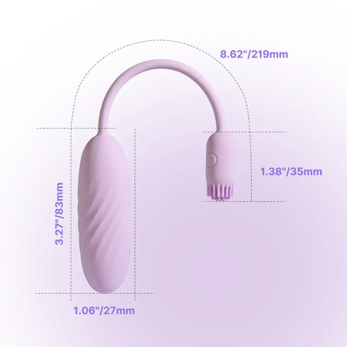 Svakom Plume Vibromasseur à Brosse Flexible Avec App