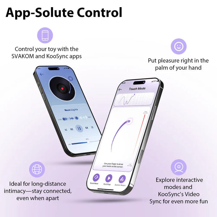 Svakom Plume Vibromasseur à Brosse Flexible Avec App