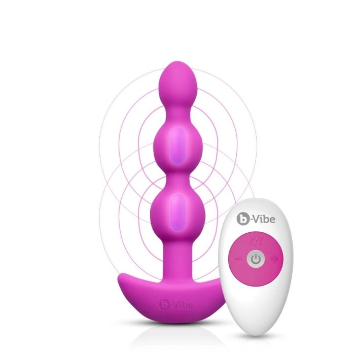 B-Vibe Triplet Perles Anal Vibrant 14 Cm
