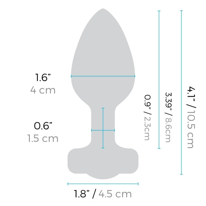 B-Vibe Jewel Plug Anal Vibrant 10,5 cm