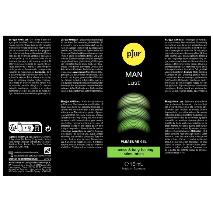 Pjur Man Lust Gel Stimulant 15 ml