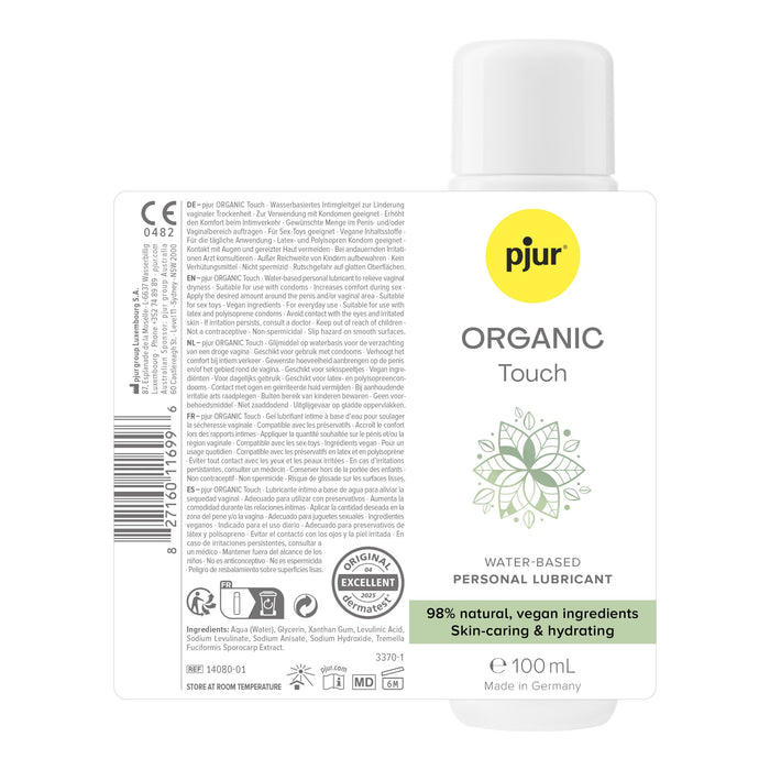 Pjur Organic Touch Lubrifiant à Base d'eau 100 ml