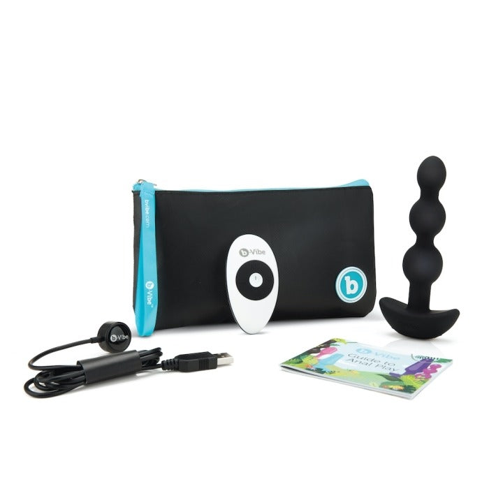 B-Vibe Triplet Perles Anal Vibrant 14 Cm