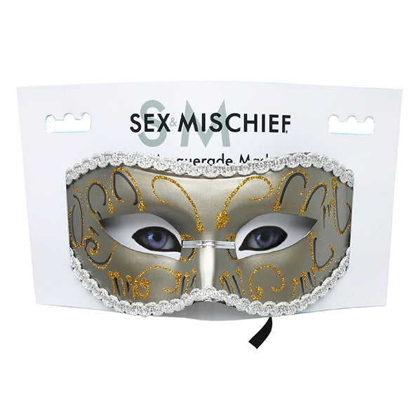 S&M Grey Mascarade Masque