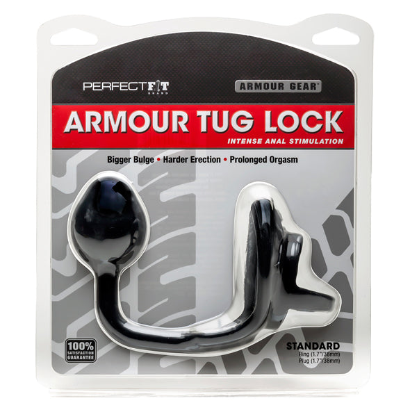 Perfect Fit Armour Cockring Avec Plug Anal - Erotes.fr