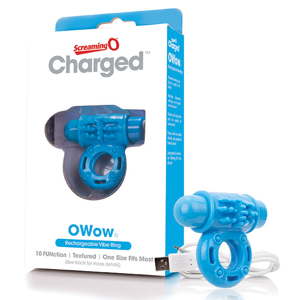 The Screaming O Charged OWow Anneau De Pénis Vibrant Rechargeable