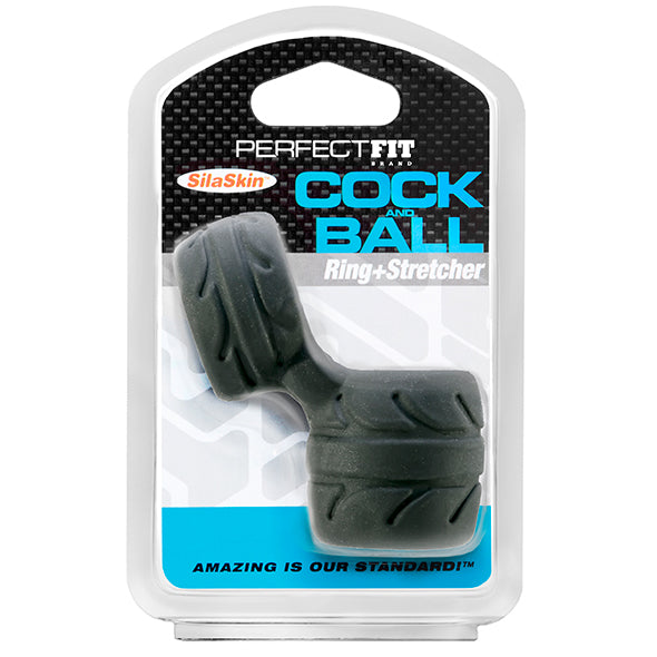 Perfect Fit SilaSkin Cock & Black Ball - Erotes.fr