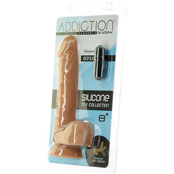 Addiction Andrew Gode Pliable Caramel 20 cm - Erotes.be