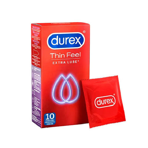 Durex Préservatifs Thin Feel Extra Lubrifiant 10 Pieces