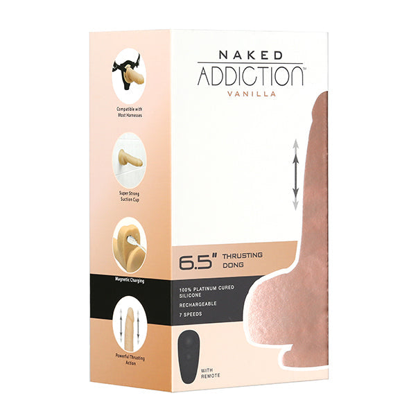 Naked Addiction Gode Va Et Vient Avec Telecommande 16.5 Cm