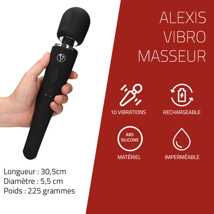 Erovibes Alexis Vibro Masseur 30 cm - Erotes.fr