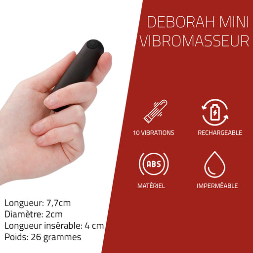 Erovibes Deborah Vibromasseur Mini 7,7 cm - Erotes.fr