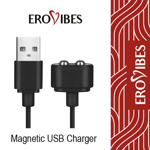 Erovibes Câble De Charge USB Magnétique Noir - Erotes.fr