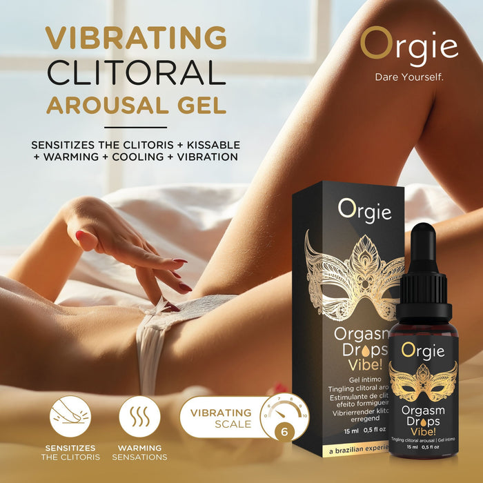 Orgie Orgasm Drops Vibe! 15 ml - Erotes.fr