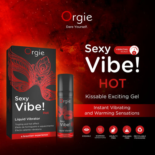 Orgie Sexy Vibe! Hot Liquid Vibrator 15 ml - Erotes.fr