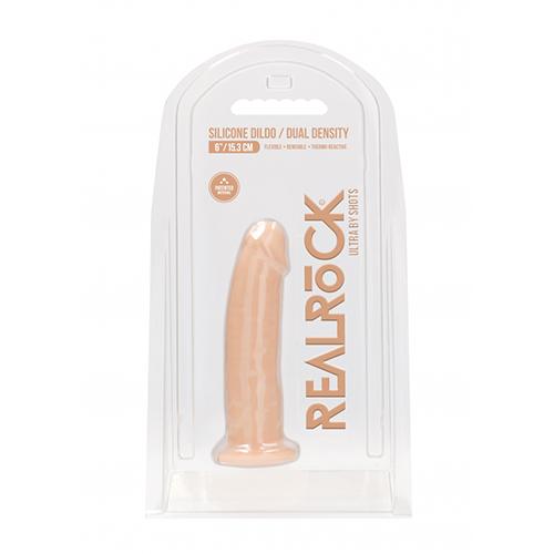 RealRock Gode Réaliste Sans Testicules Blanc 15,3 cm