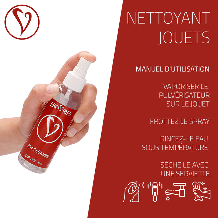Erovibes Lubrifiant Anal Eau Premium 150 ml + Spray Nettoyant GRATUIT