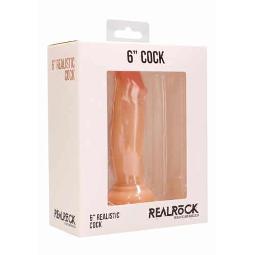 RealRock Gode Réaliste Blanc 15 cm