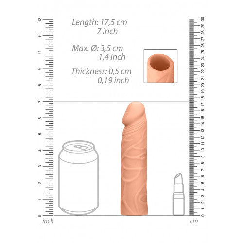RealRock Penis Sleeve Droit 17,8 cm - Erotes.fr