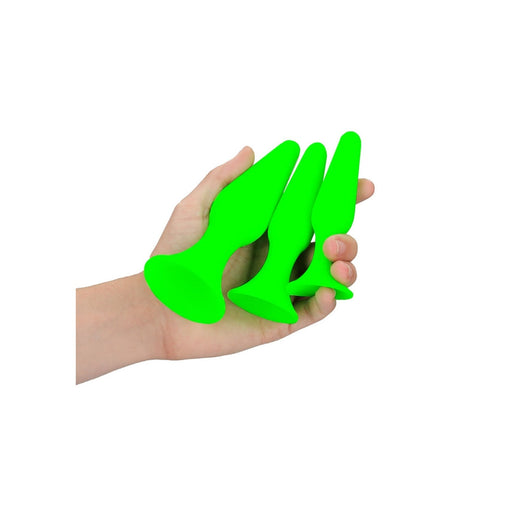 Ouch! Glow in the Dark Butt Plug Set