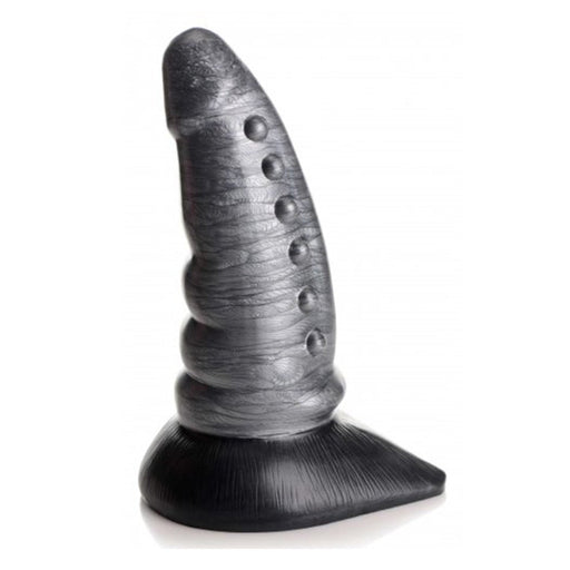 XR Brands Beastly - Toelopende Hobbelige Siliconen Dildo