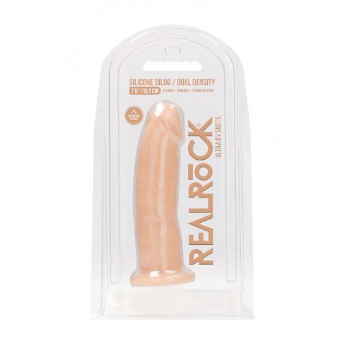RealRock Gode Réaliste Sans Testicules Blanc 19,2 cm