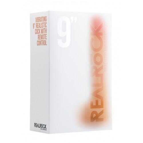 RealRock Vibromasseur Réaliste Blanc Avec Télécommande 22,8 cm